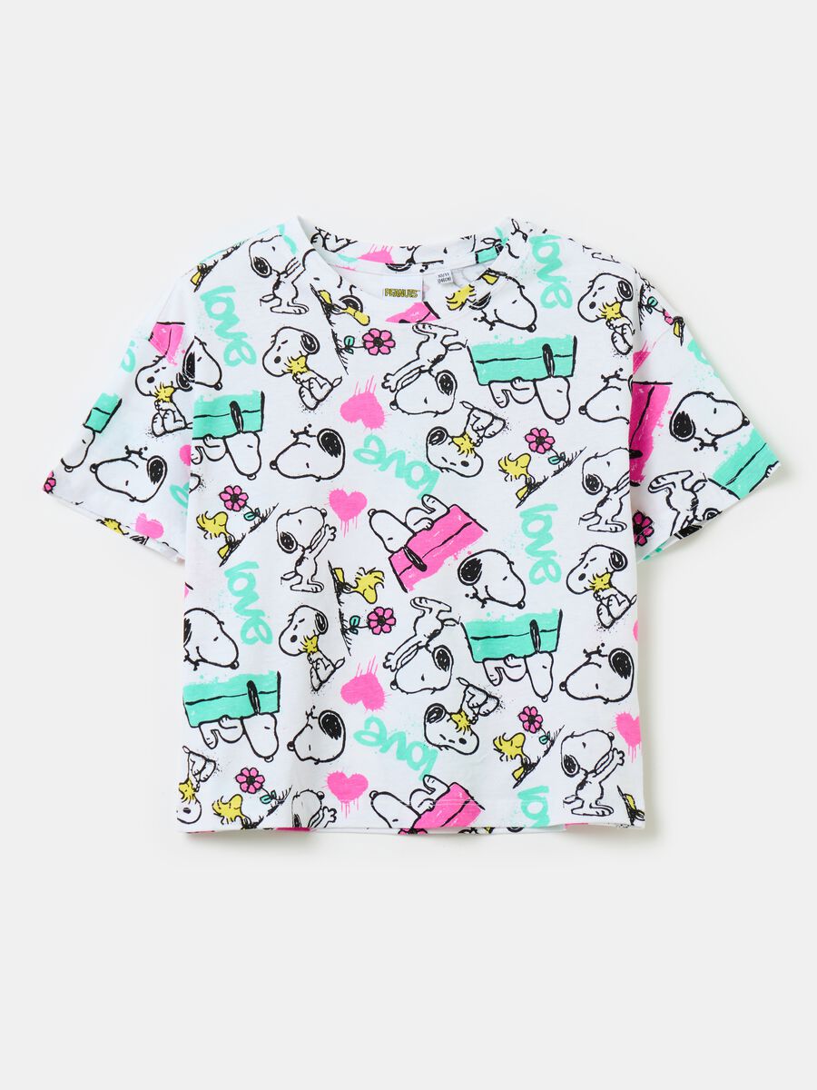 T-shirt con stampa Snoopy all-over_0