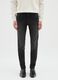 Black denim jeans in cotton blend skinny fit_1