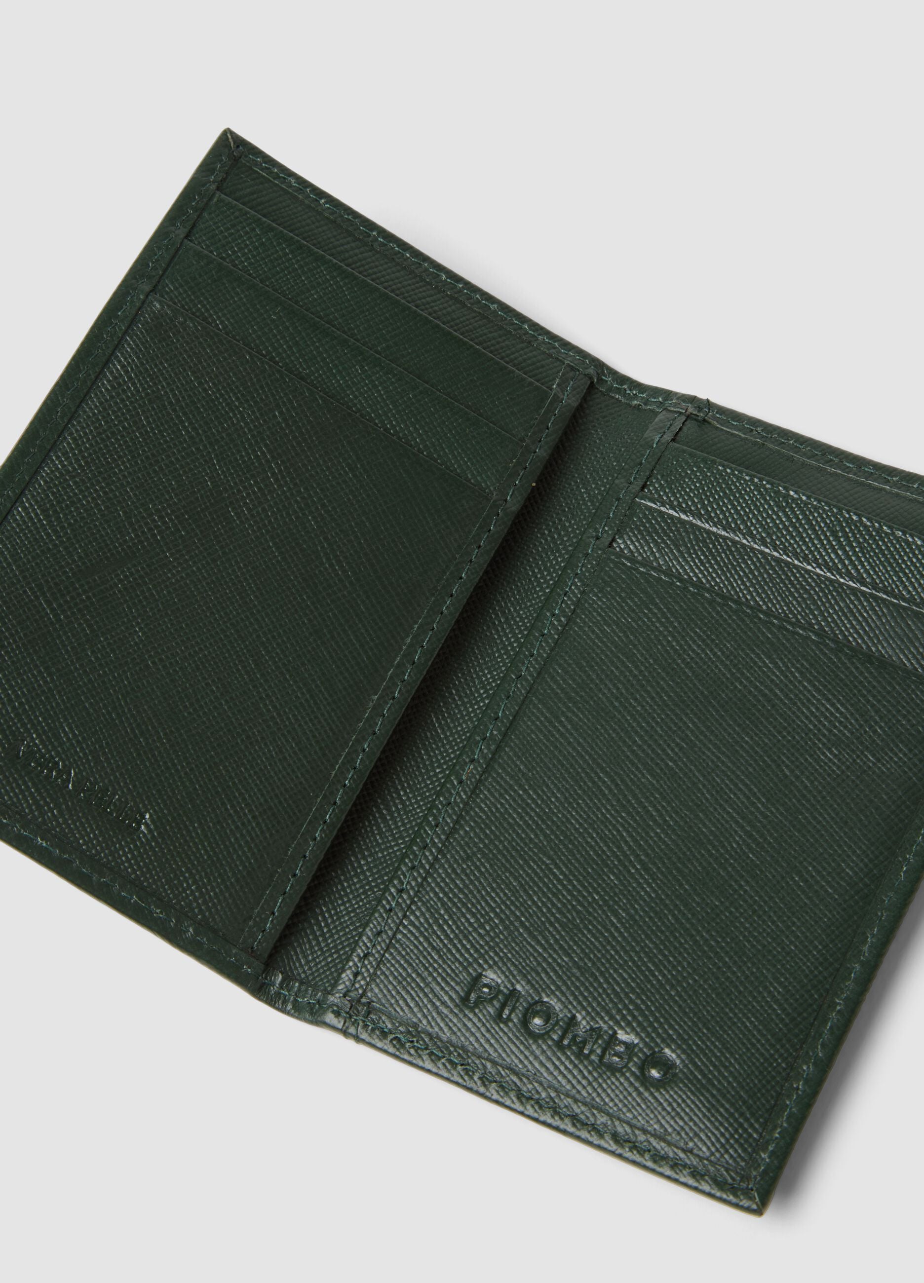 Green leather wallet