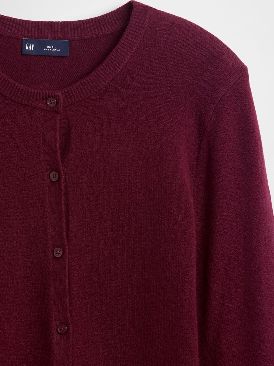 Cardigan viola in misto cotone_4