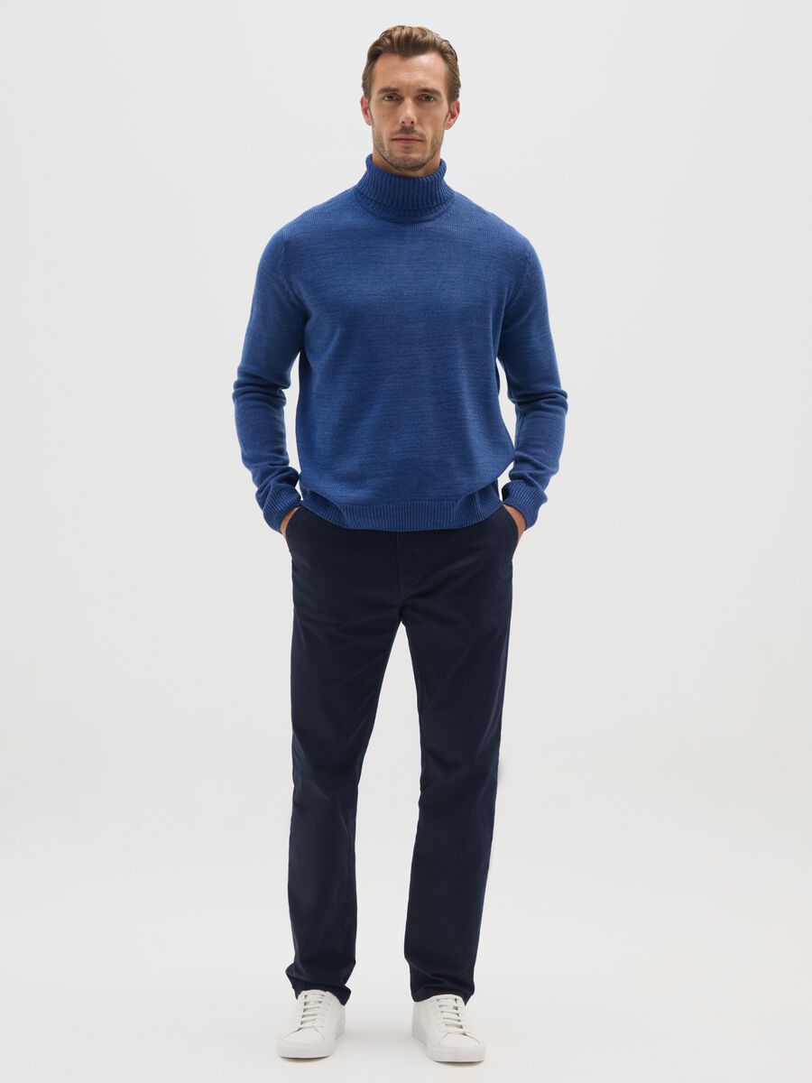 Blue Acrylic Turtleneck_1