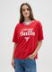 Red Chicago Bulls Short Sleeve Regular Fit T-shirt_1