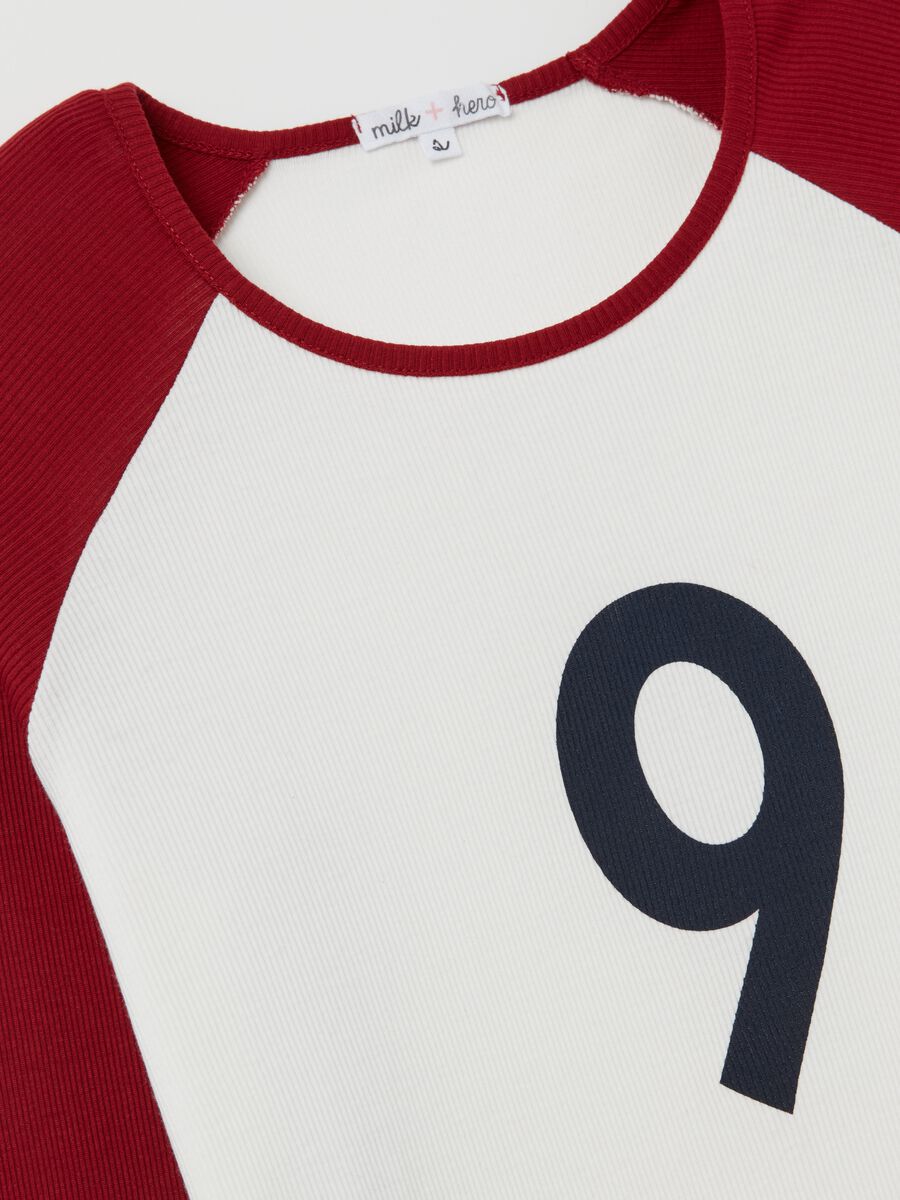 Ribbed T-shirt with long raglan sleeves_5
