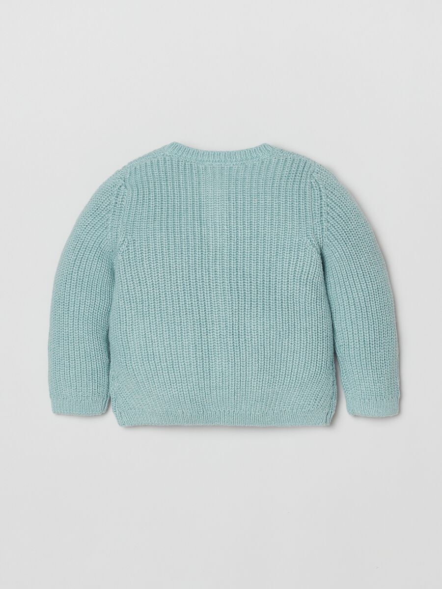 Cardigan in maglia a costine_1