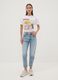 White pure cotton Sailor Moon print T-shirt, regular fit_1