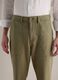 Green Cotton and Linen Trousers Regular Fit_3