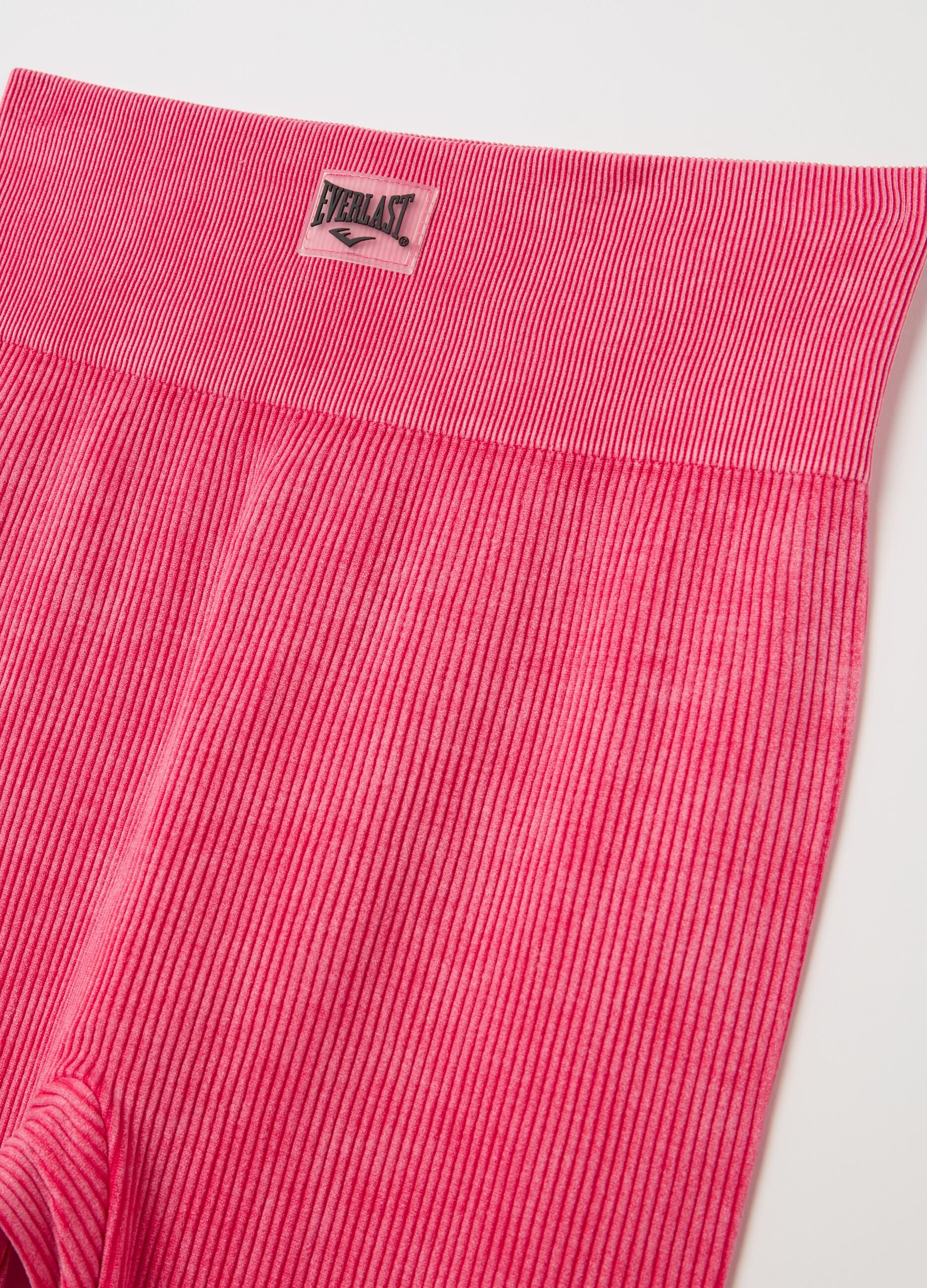 Stretch ribbed leggings
