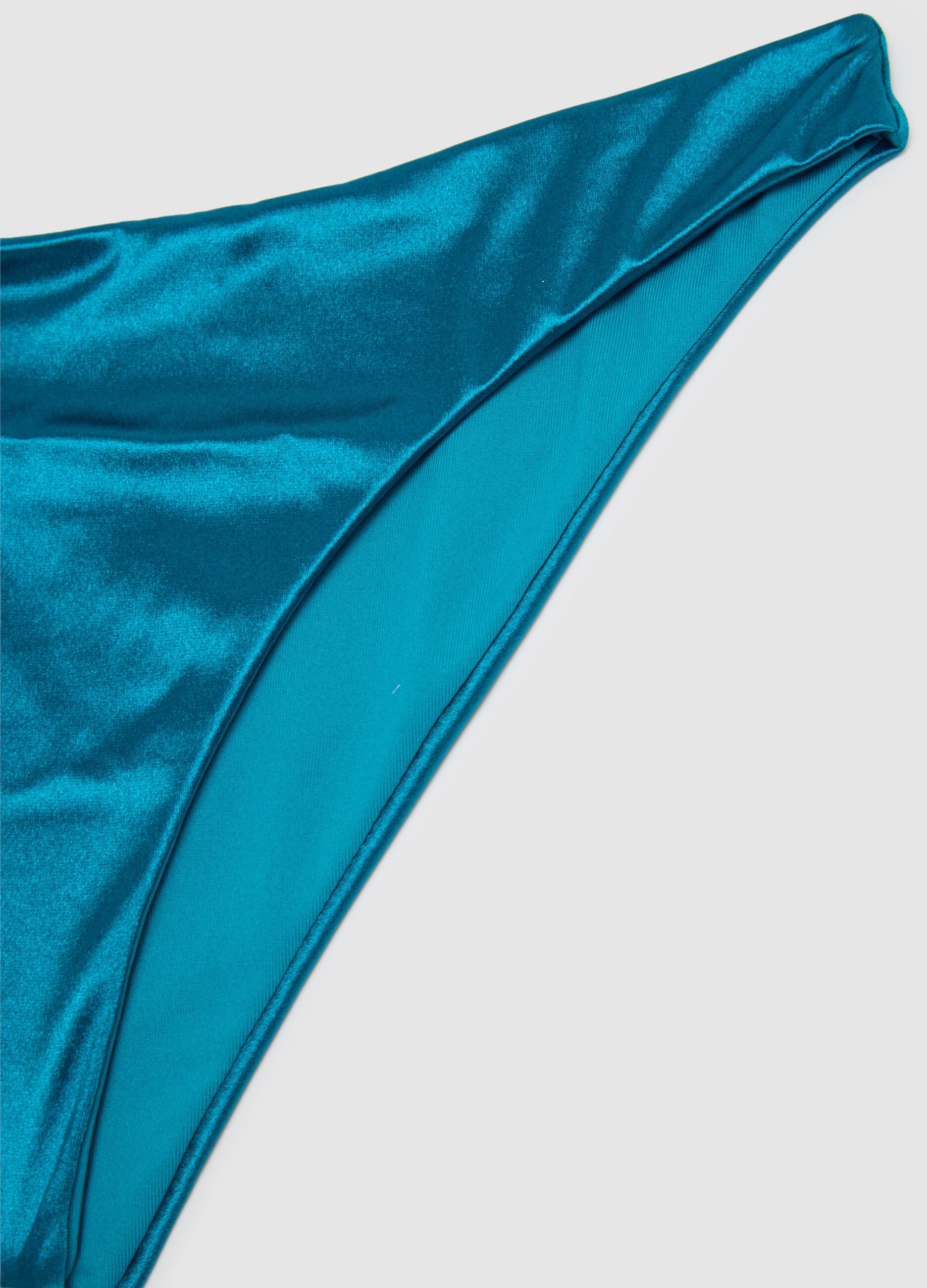 Women's blue elastane regular fit bikini