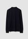 Blue long-sleeved regular-fit polo shirt in pure organic cotton piqu&eacute;_1