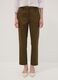 Pantaloni verdi in cotone elasticizzato slim_1