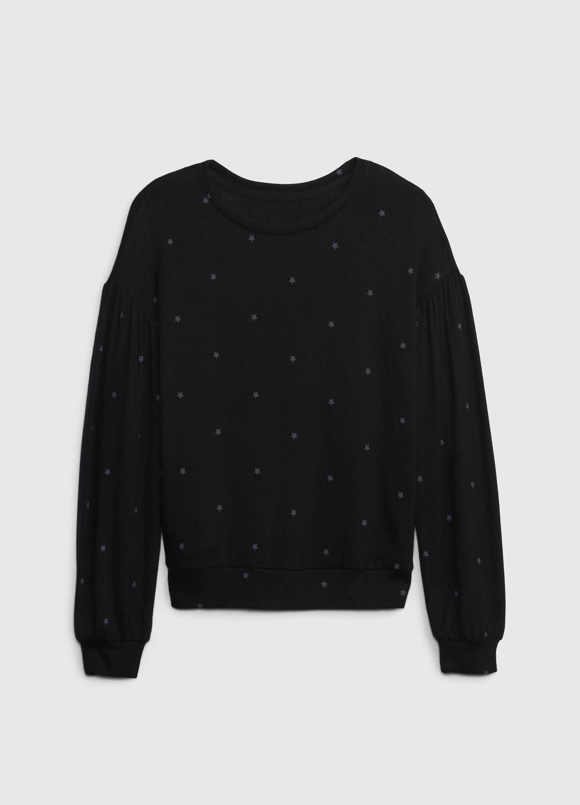 Oversized sweatshirt with stars print