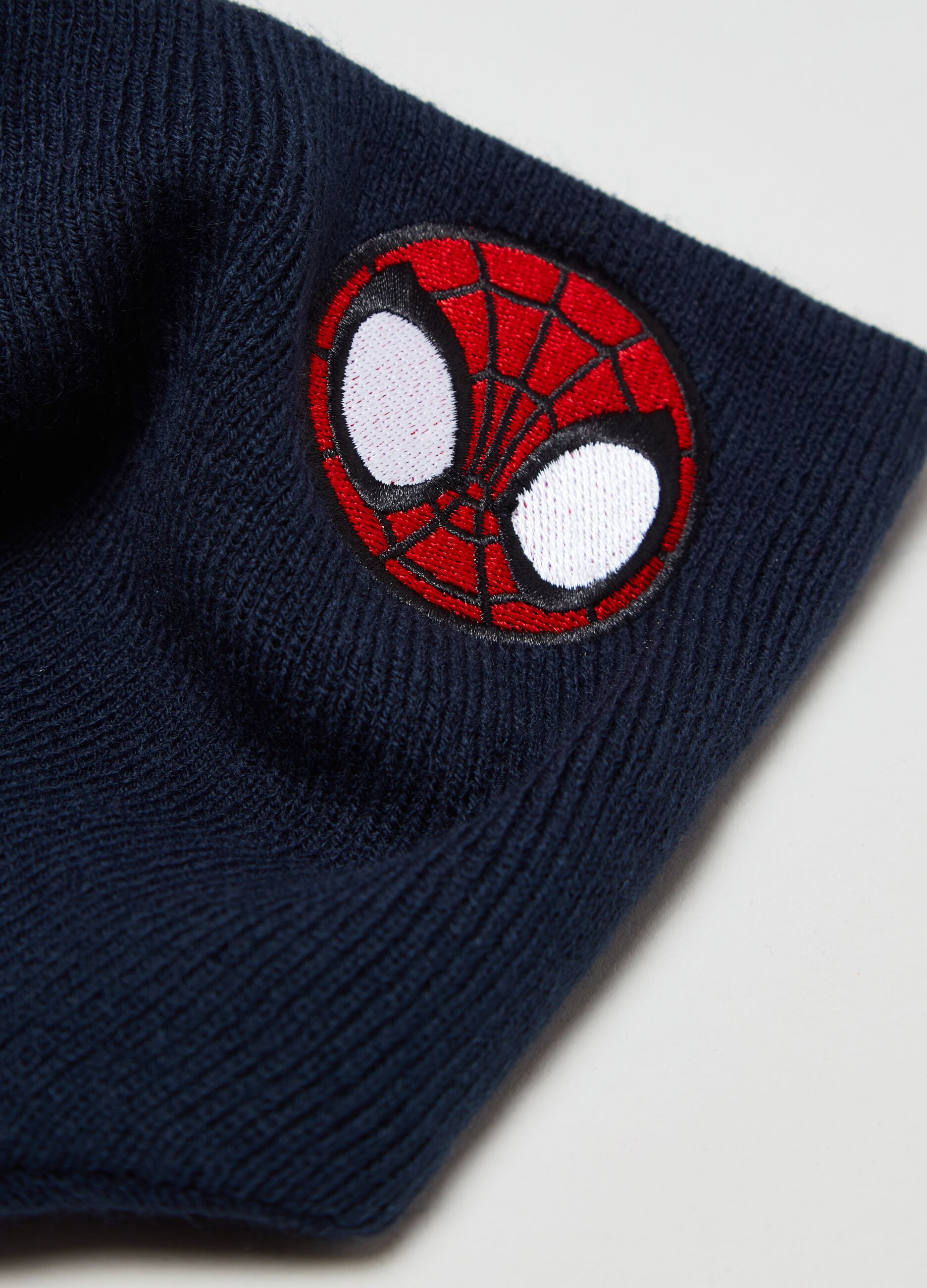 Scaldacollo in maglia con patch Spider-Man_1