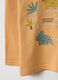 Orange pure cotton toddler t-shirt regular fit with print_3