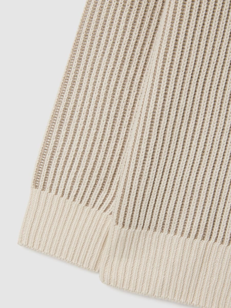 Beige Knitted Pullover_2