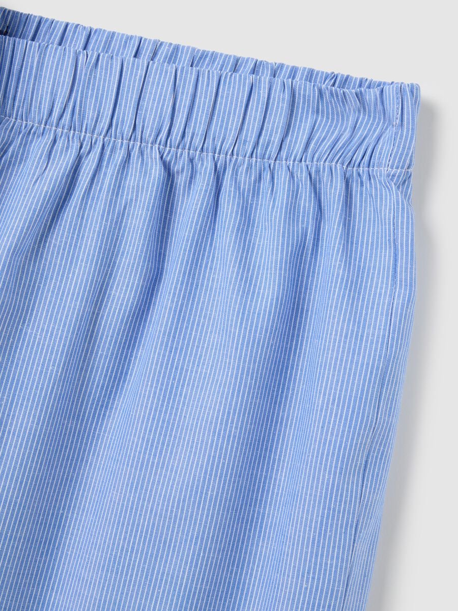 Men's Regular Fit Blue Cotton Pyjama_5