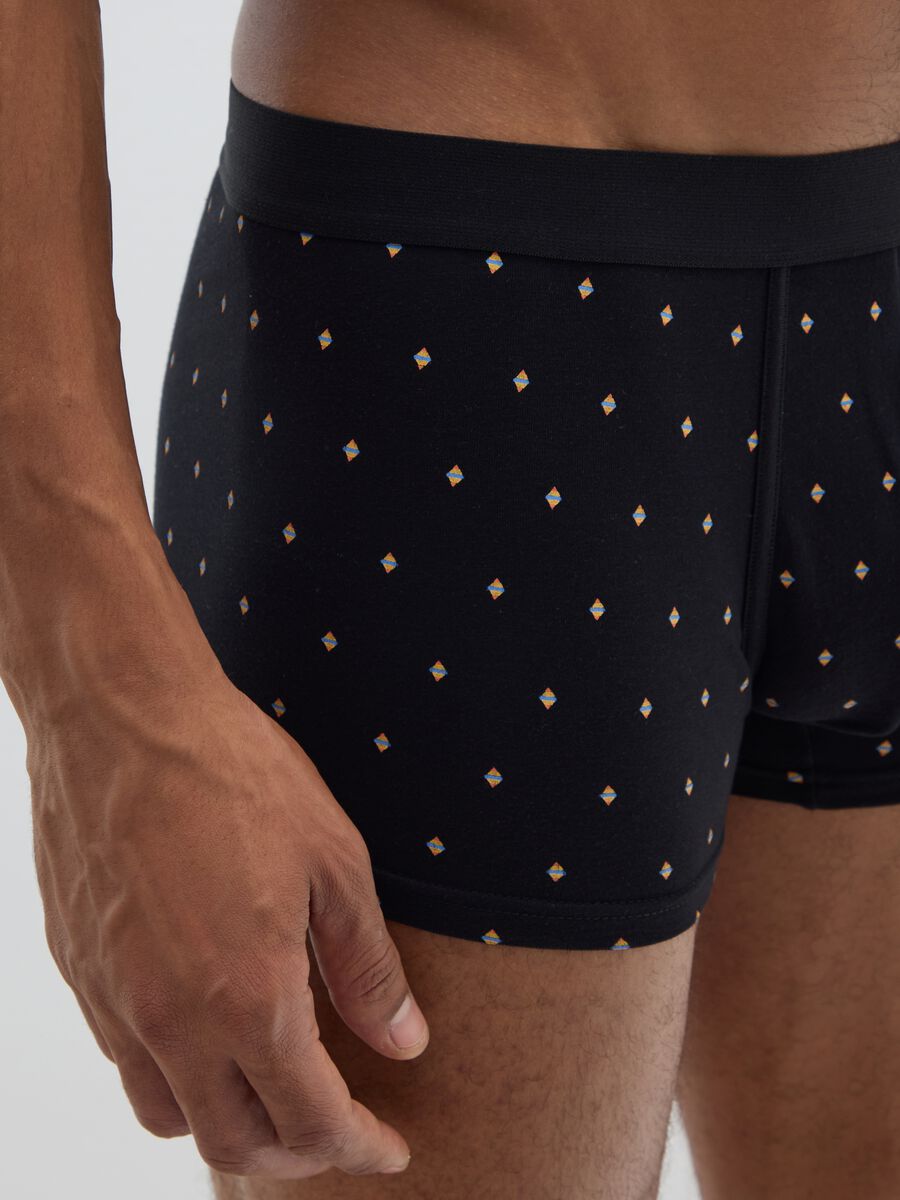 Multipack stretch cotton boxers in multicolour regular fit_3