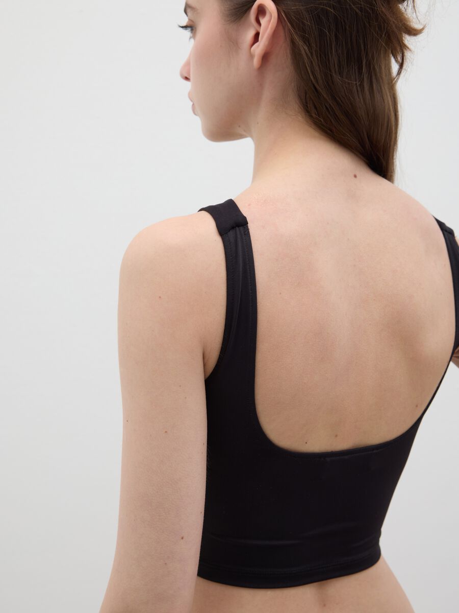 Stretch Black Cropped Top B.Angel_2