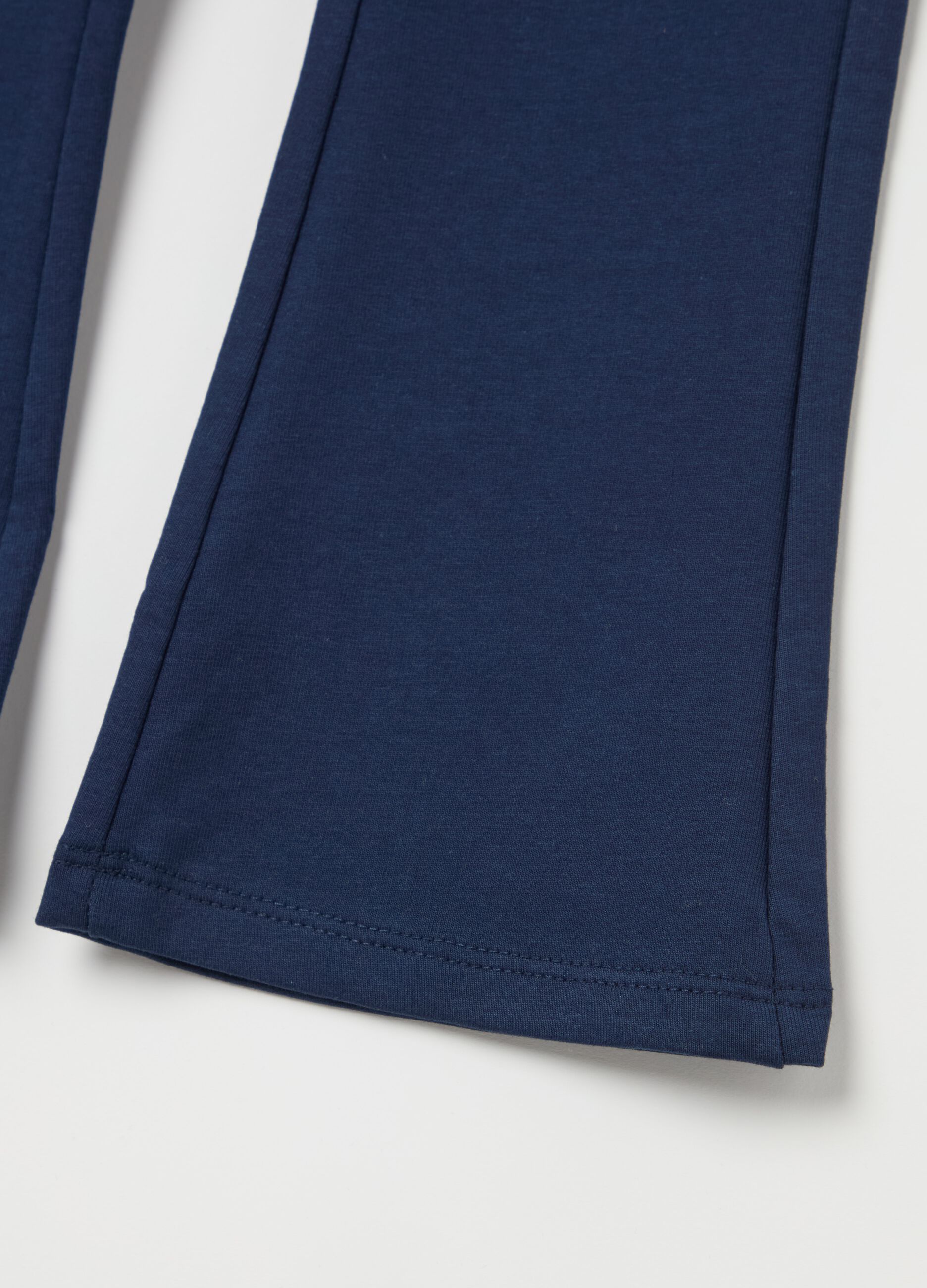 Flare-fit treggings in stretch cotton