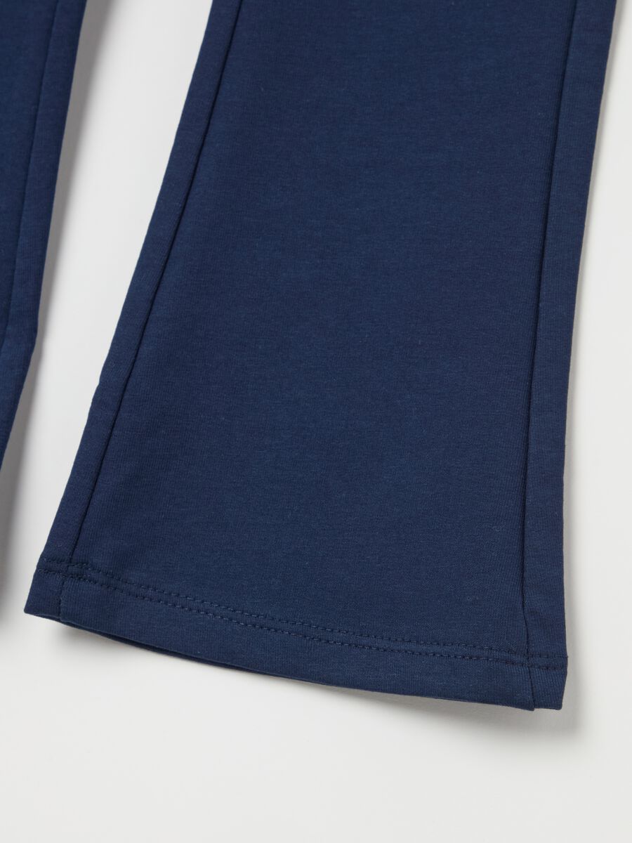 Flare-fit treggings in stretch cotton_3