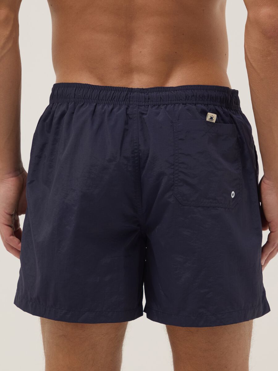 Boxer da mare blu regular fit con coulisse_2