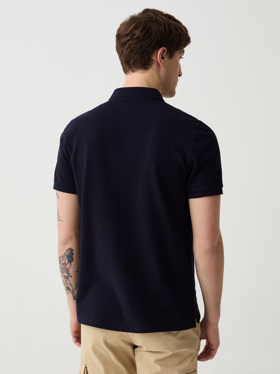 Organic cotton pique polo shirt_2