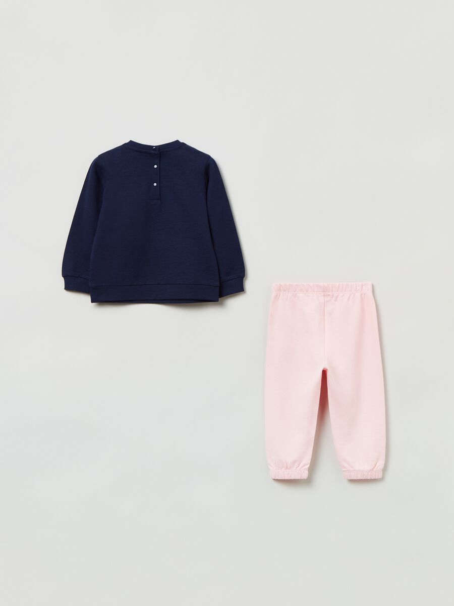 Jogging set in cotone con stampa_1