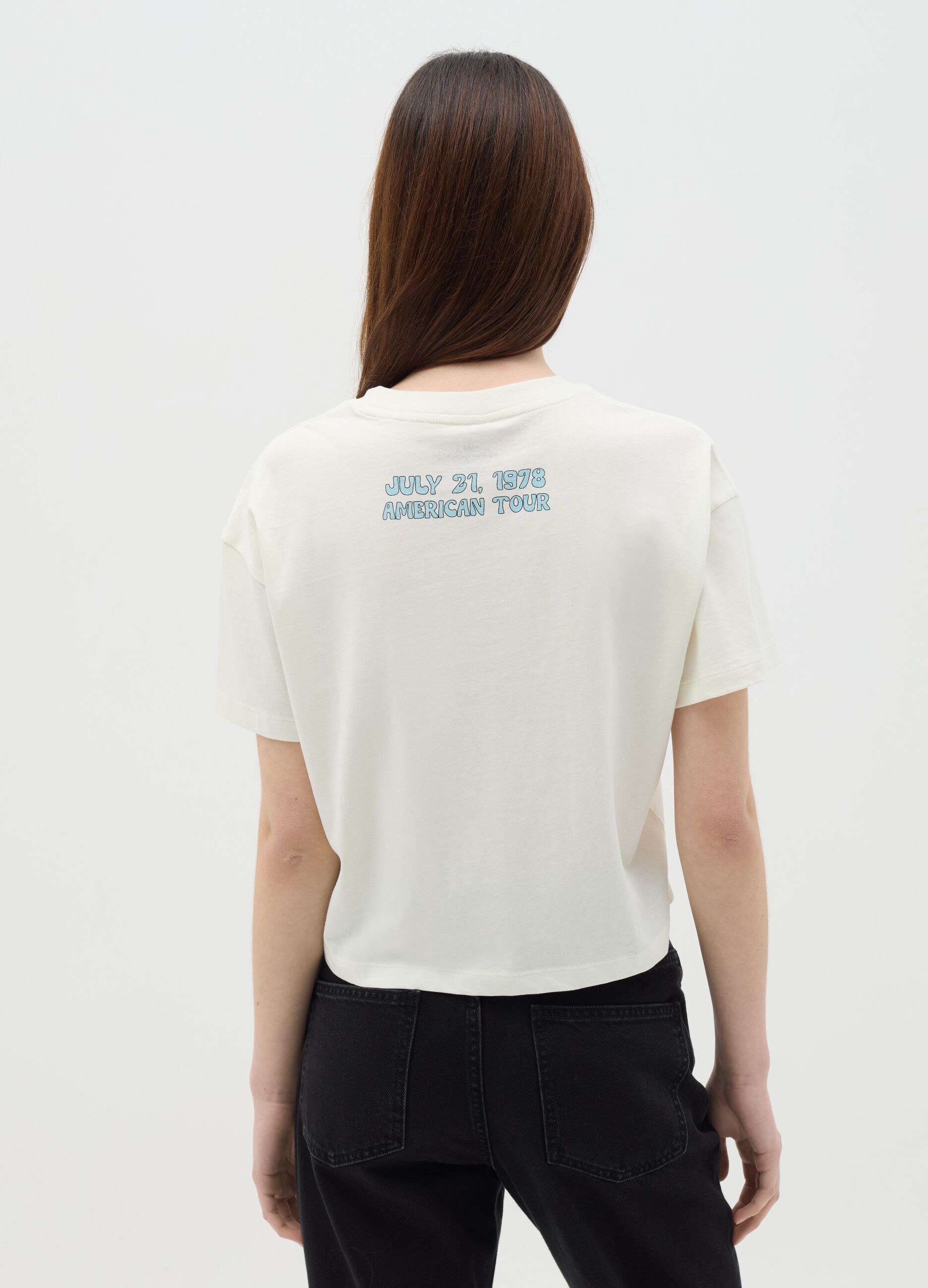 T-shirt with Rolling Stones print