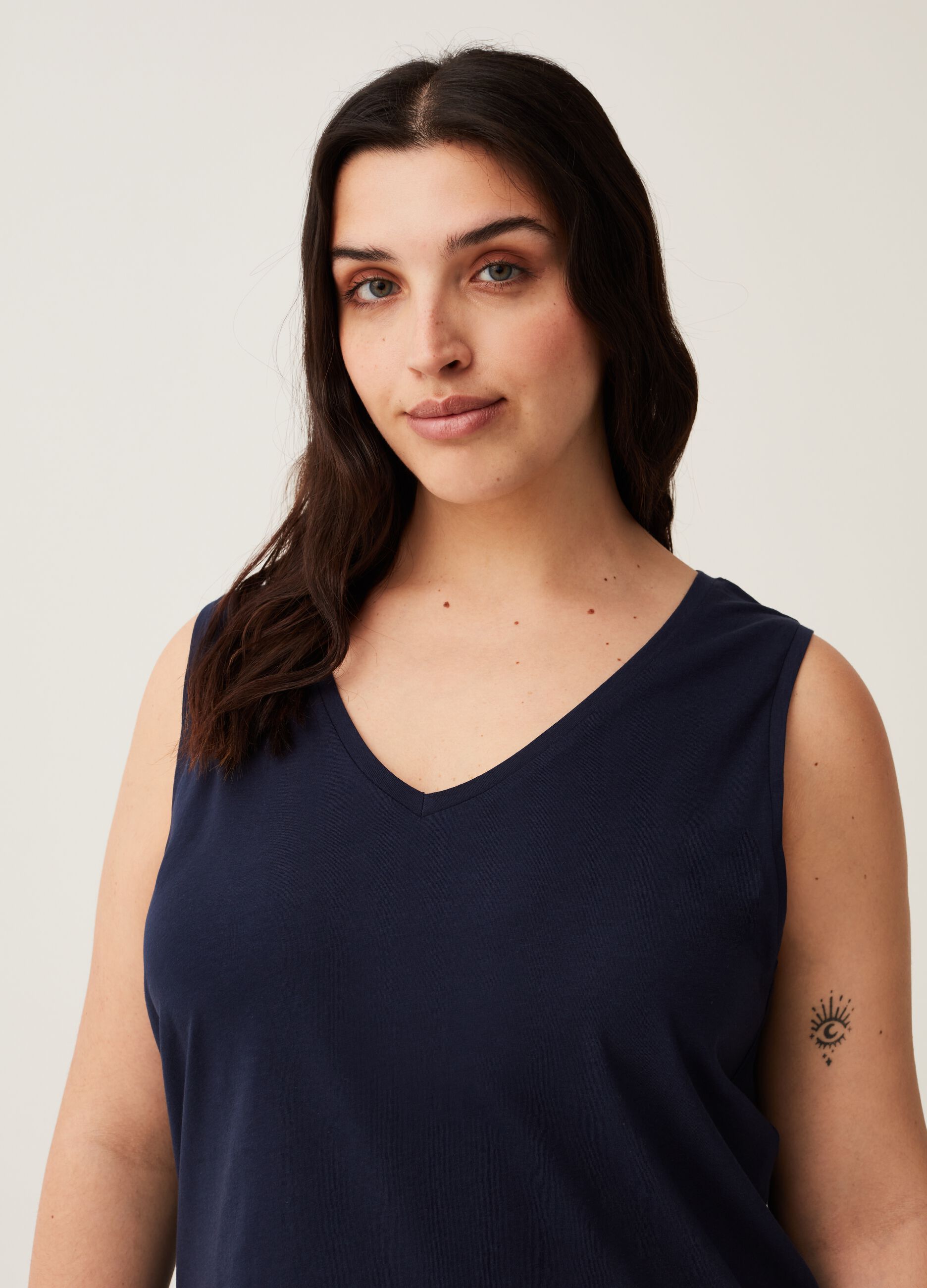 Tank top con inserto Curvy MYA_1