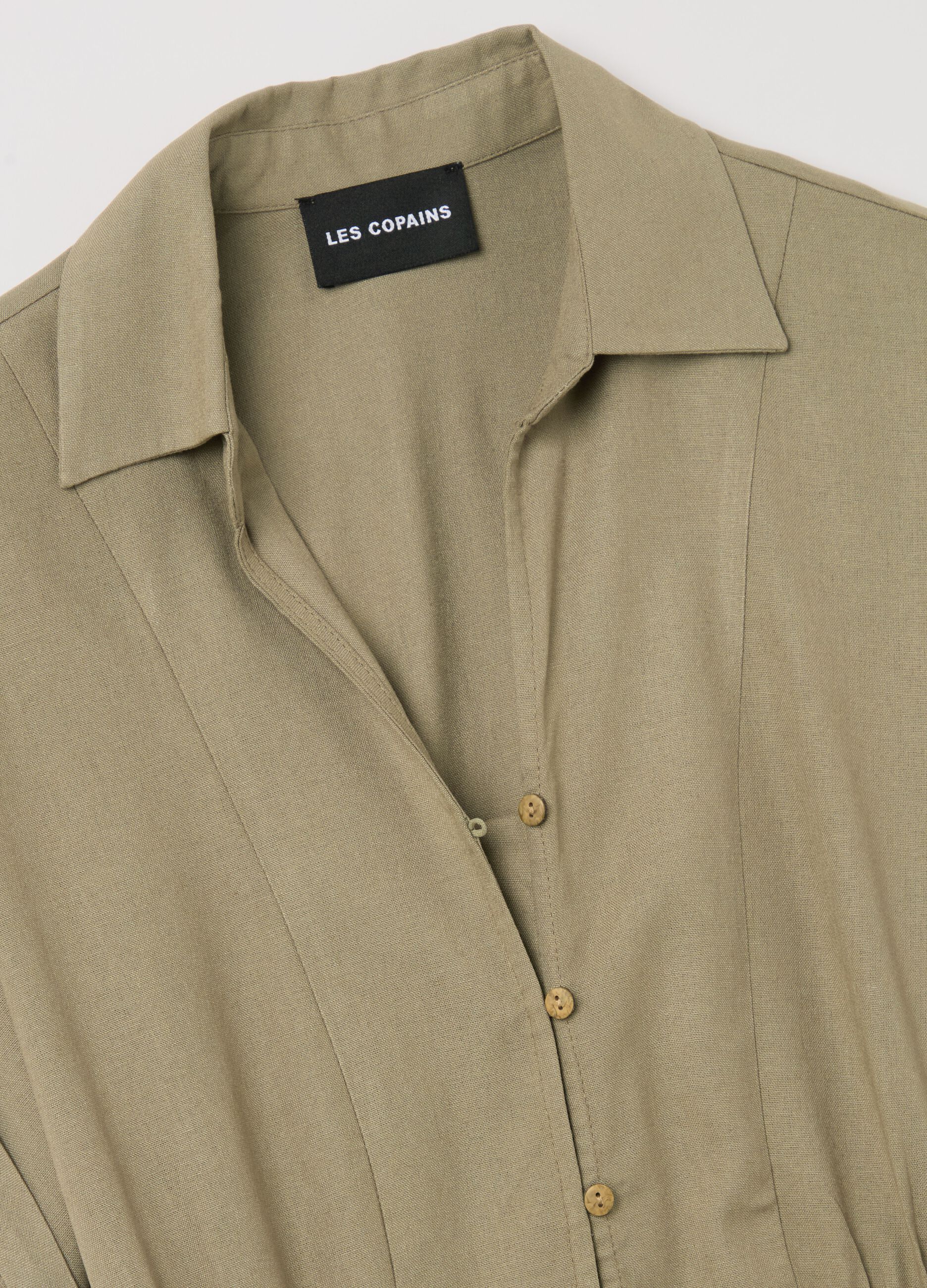 Short-sleeved shirt dress