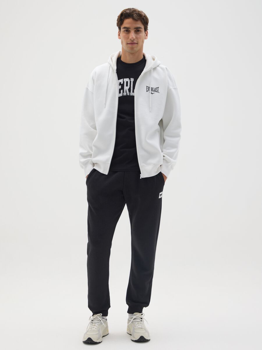 Pantaloni jogger in misto cotone nero Everlast_0
