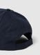 Blue pure cotton baseball cap with adjustable closure_2
