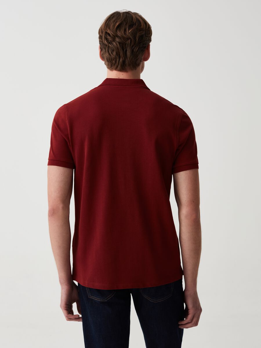 Organic cotton pique polo shirt_2