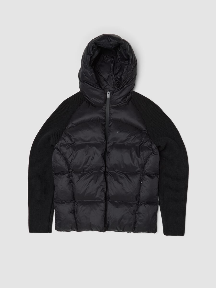 Padded Knit Jacket Black_0