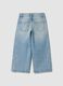 Pure cotton straight-fit denim jeans with rhinestones_1