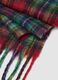 Multicolour checked wool-blend scarf_2