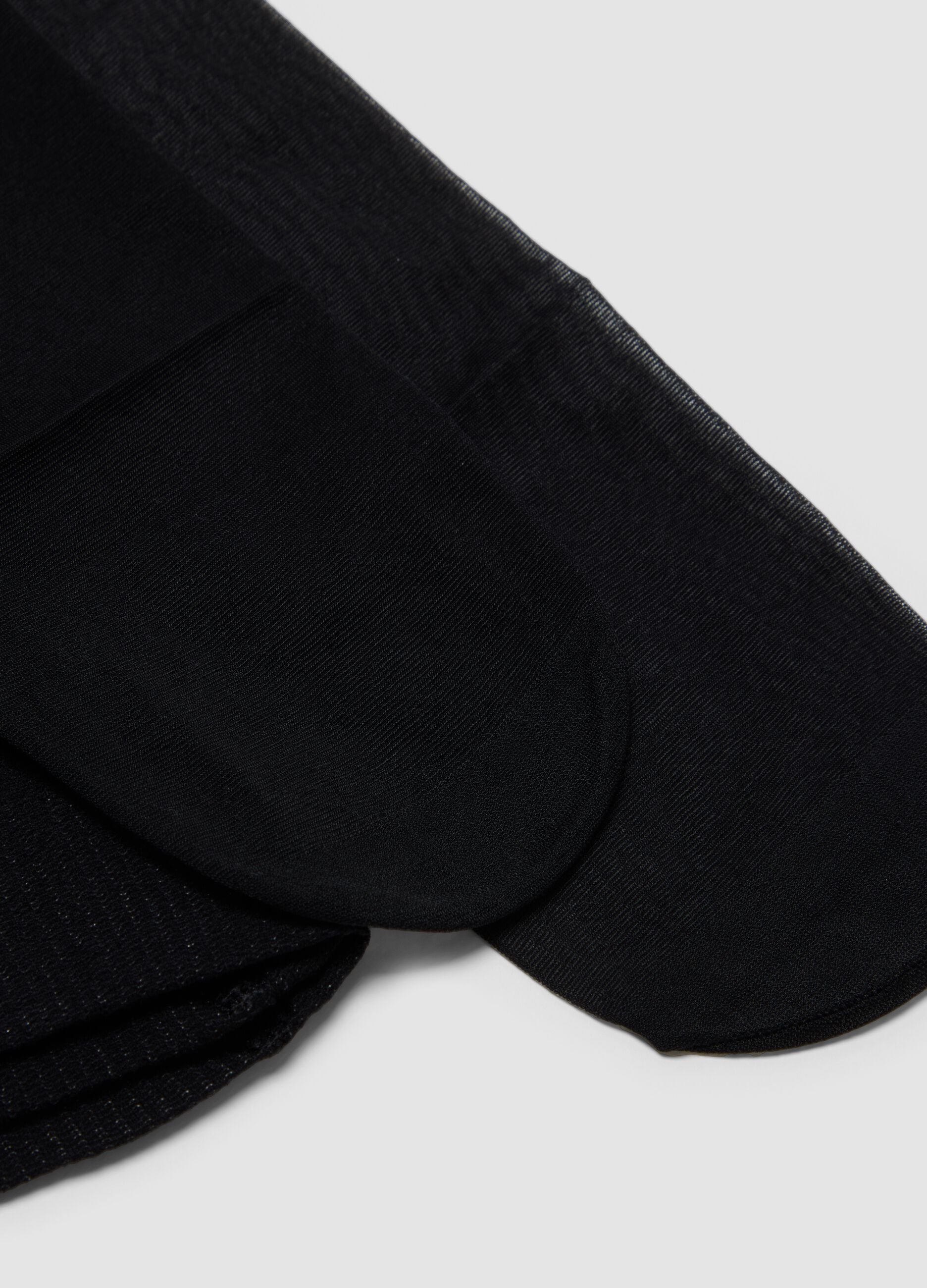 Black sheer stretch tights