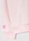 Girls' pink cotton blend hoodie regular fit with zip_3
