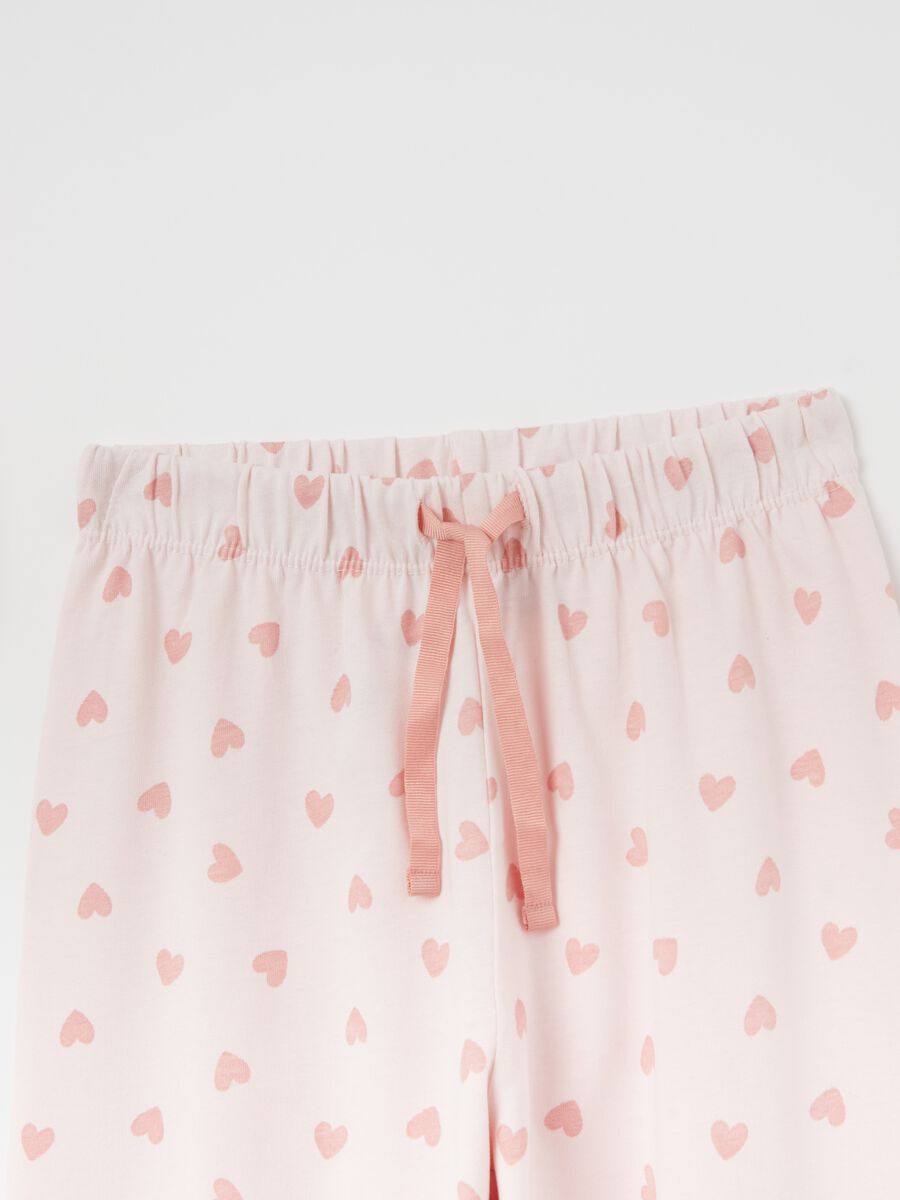 Organic cotton pyjamas with girl puppy print_3