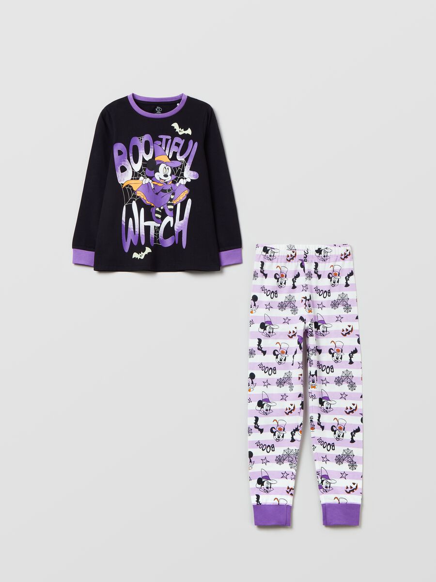 Pigiama lungo stampa Minnie Halloween_0