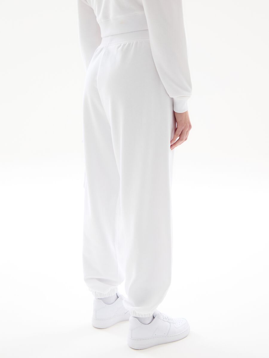 Cargo Sweatpants White_3