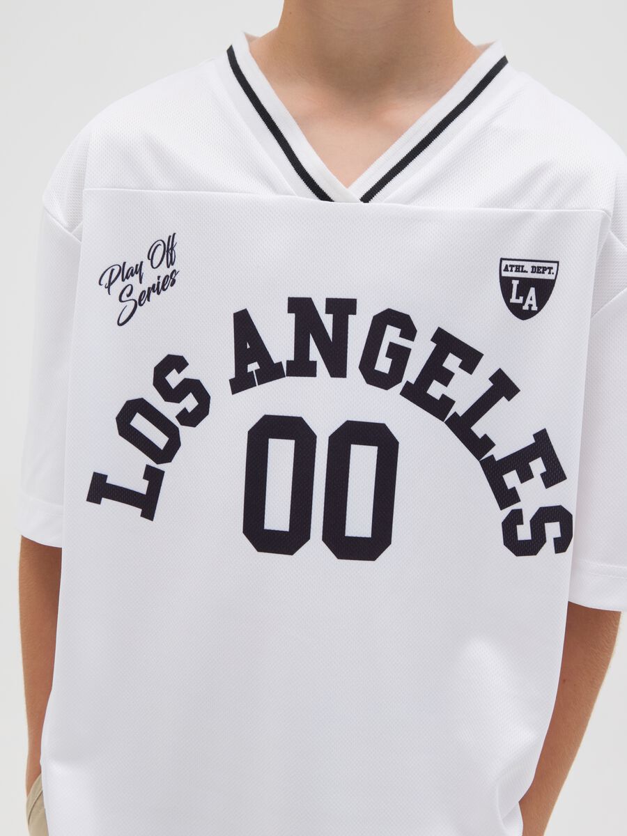 White T-shirt with Los Angeles print_2