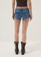 Blue stretch cotton denim shorts_2