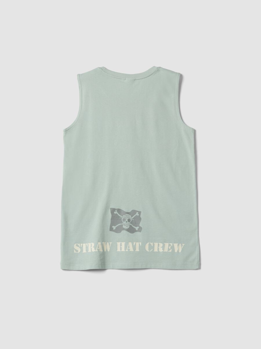 Green pure cotton vest_4