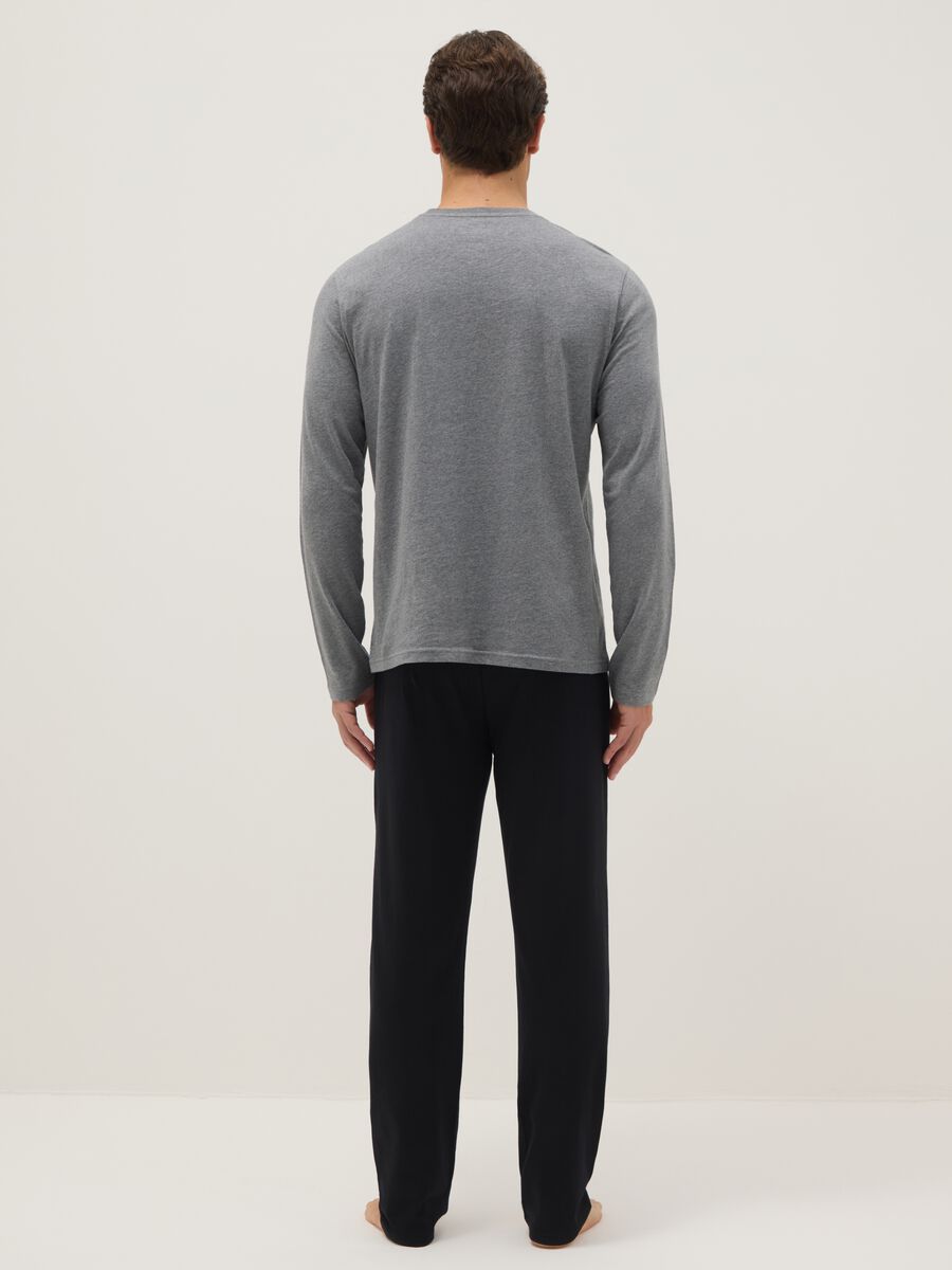 Multicolour pure cotton regular fit pyjamas_2