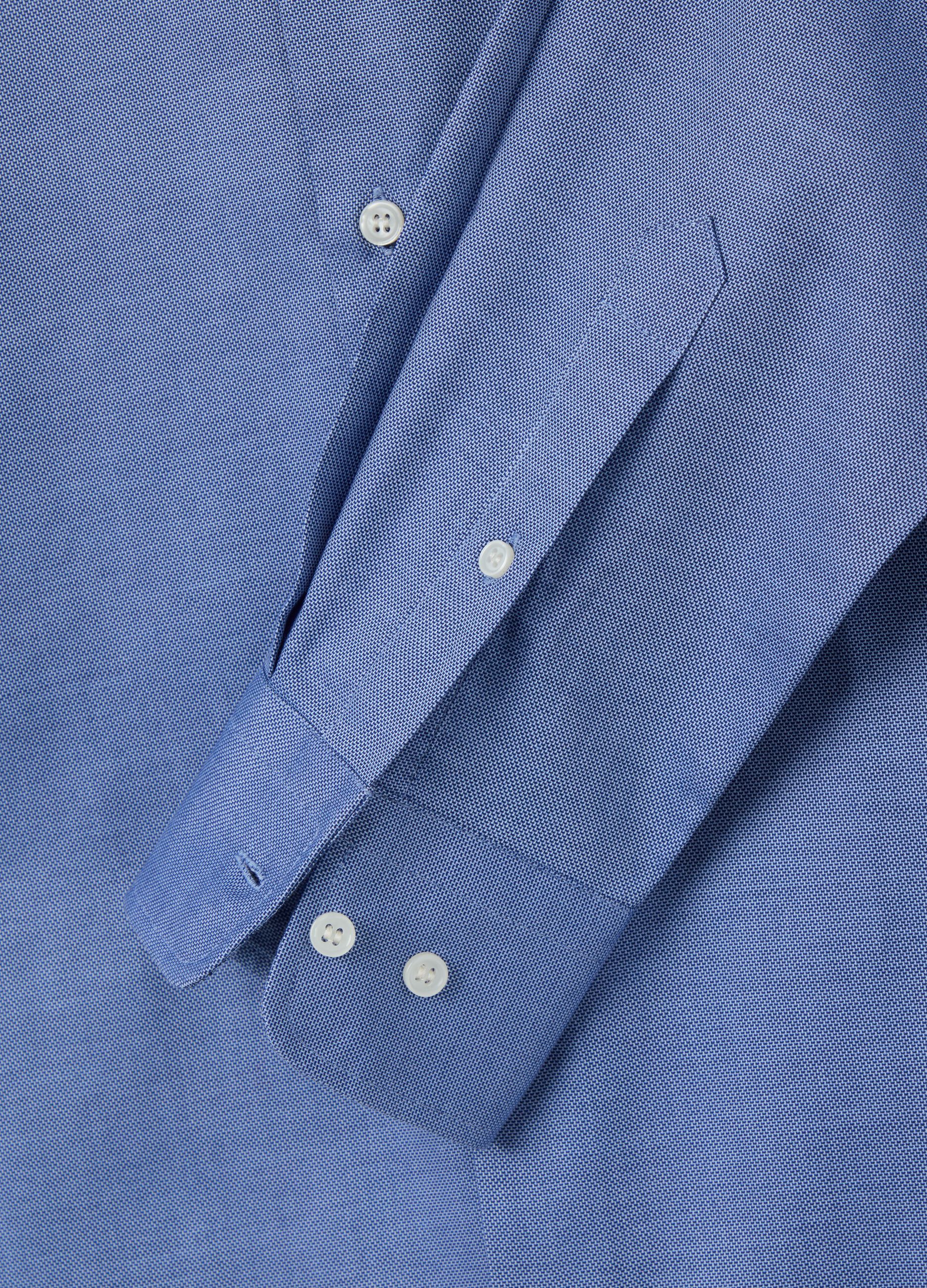 Slim-fit easy-iron shirt in Oxford cotton