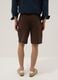 Brown pure cotton bermuda shorts_2