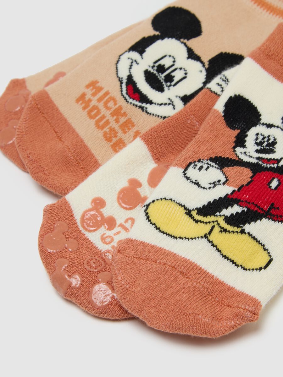 Set bipack calzini da bambino in cotone multicolor elasticizzati Mickey Mouse_2