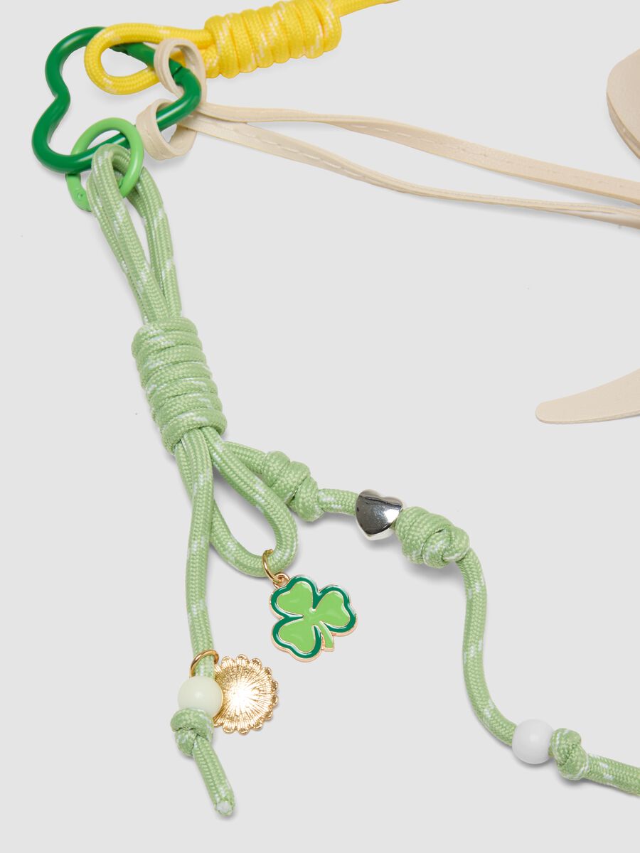 Portachiavi multicolor con charm bassotto_1