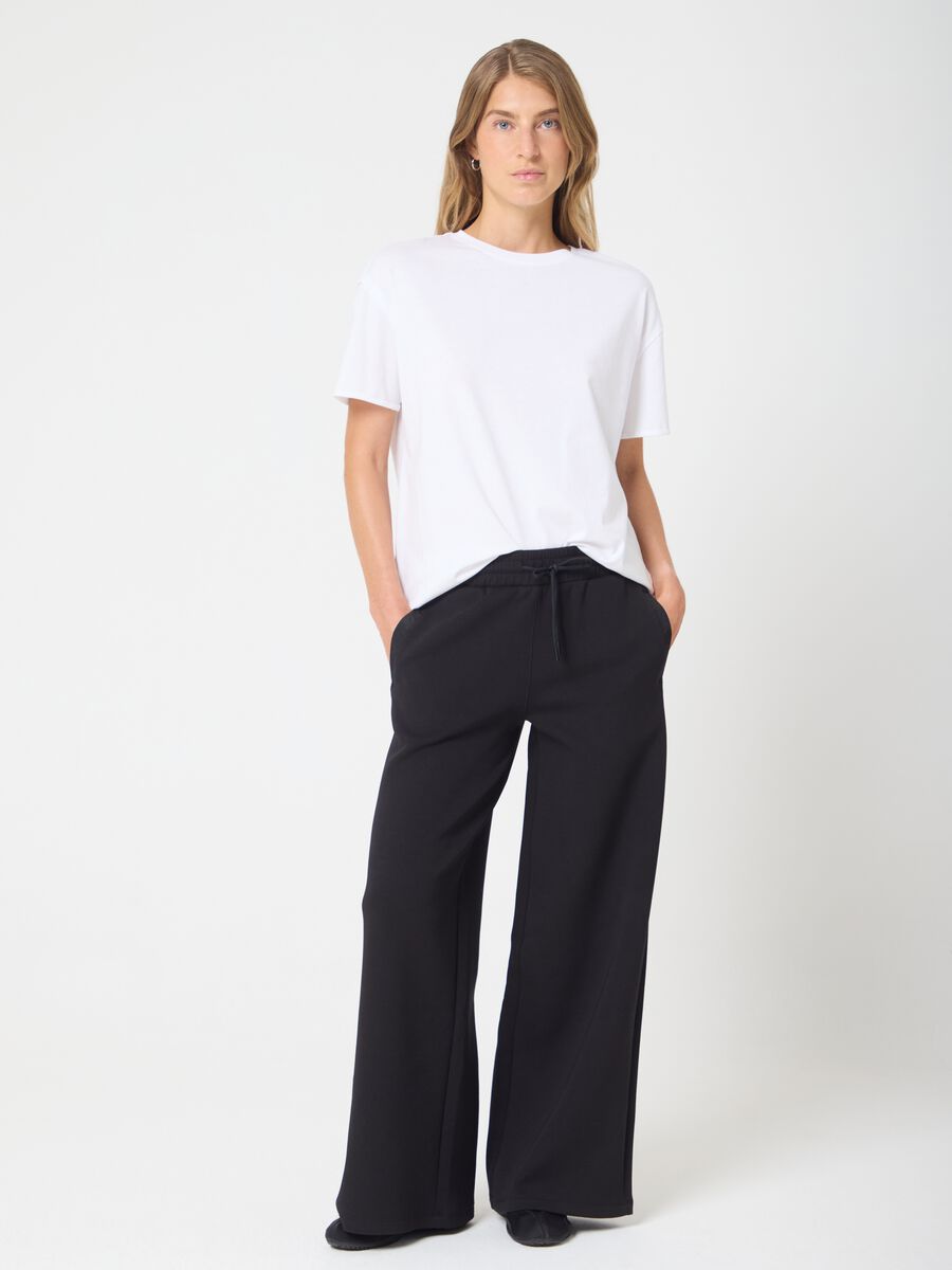 White Cotton Sports T-shirt ALTAVIA STUDIO_1