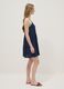 Blue dress in pure viscose_0